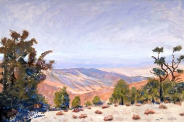 Pintura titulada "Wildrose Peak View" por Herscovitch Larry, Obra de arte original, Oleo