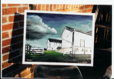 Drawing titled "Peace on the Farm" by Mississippi Artist Larry Moore, Original Artwork