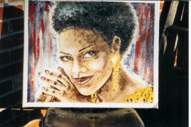Drawing titled "Black is Beautiful" by Mississippi Artist Larry Moore, Original Artwork