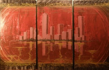 Peinture intitulée "the city dream" par Guillaume Armbruster, Œuvre d'art originale