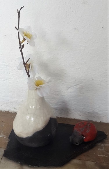 Sculpture intitulée "Le pot et la coccin…" par L'Artelier De Tarbes, Œuvre d'art originale, Céramique
