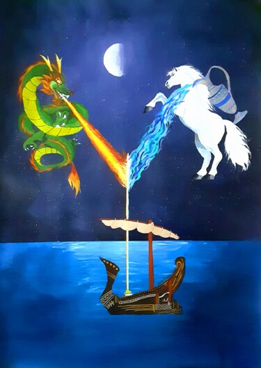 Pintura titulada "L'arrivée" por Lartmada17, Obra de arte original, Acrílico