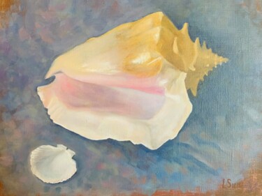 Pittura intitolato "sea shells" da Larysa Saraieva, Opera d'arte originale, Olio