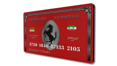 Цифровое искусство под названием "Ferrari Express" - Lascaz, Подлинное произведение искусства, Фотомонтаж