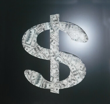Escultura titulada "Dollar $" por Lascaz, Obra de arte original, Foto-montaje