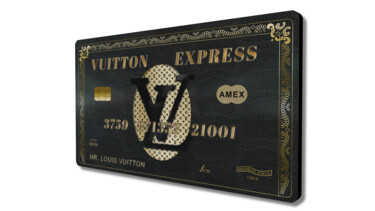 Γλυπτική με τίτλο "Vuitton Express" από Lascaz, Αυθεντικά έργα τέχνης, Ψηφιακή ζωγραφική