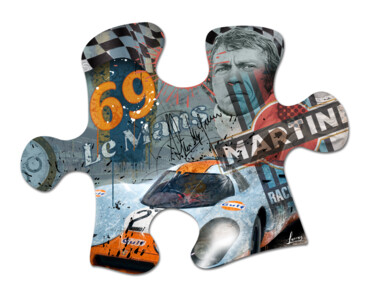 Escultura titulada "Le Mans" por Lascaz, Obra de arte original, Aluminio