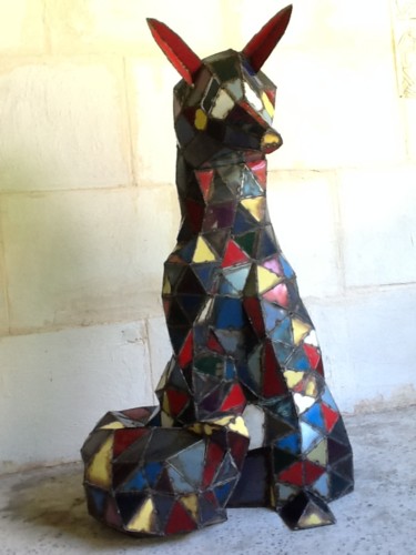 Sculpture titled "Arlequin" by Lasco, Original Artwork, Metals