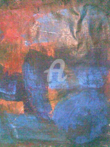 Peinture intitulée "la nuit" par Said Lasfar (art lasfar), Œuvre d'art originale, Huile