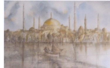 "istanbul" başlıklı Tablo Alain Lasserre tarafından, Orijinal sanat, Suluboya