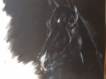 Pintura titulada "blackbeauty.jpg" por Françoise Lasters, Obra de arte original, Acrílico