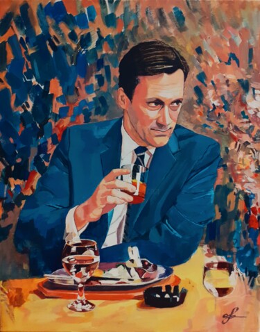 Pintura intitulada "Eat, drink" por Laszlo Juhasz, Obras de arte originais, Acrílico