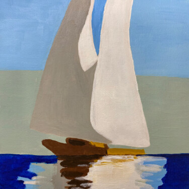 Schilderij getiteld "Sail away" door Nina Karpova, Origineel Kunstwerk, Acryl