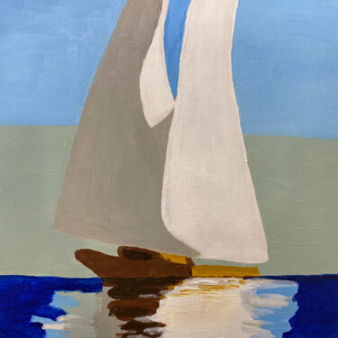 Malerei mit dem Titel "Sail away" von Nina Karpova, Original-Kunstwerk, Acryl