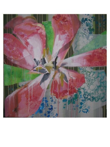 Peinture intitulée "tulipe rose" par Patrice Monnerie, Œuvre d'art originale