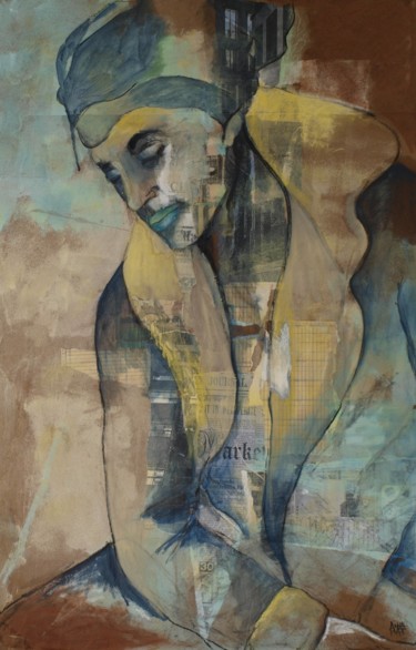Malerei mit dem Titel "sacha" von Anna Matt, Original-Kunstwerk, Öl
