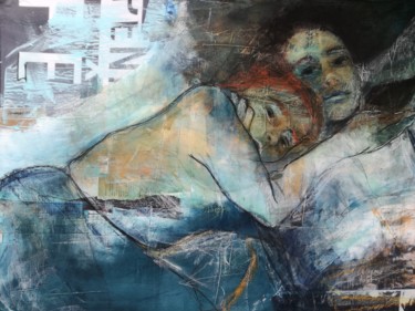 Pintura titulada "la sieste" por Anna Matt, Obra de arte original, Pastel