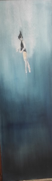 Картина под названием "apnea 1" - Anna Matt, Подлинное произведение искусства, Масло