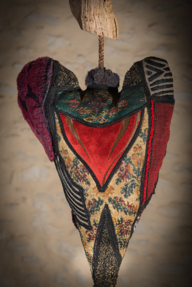 Sculpture titled "Flamenco Madame, Mo…" by La Tentation Du Citron, Original Artwork, Fabric