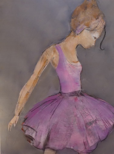 Картина под названием "La danseuse" - Patricia Garreau, Подлинное произведение искусства, Акрил
