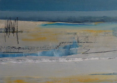 Картина под названием "La Loire en hiver" - Patricia Garreau, Подлинное произведение искусства, Акрил