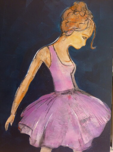 Peinture intitulée "La petite danseuse" par Patricia Garreau, Œuvre d'art originale, Acrylique