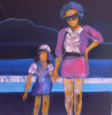 Peinture intitulée "Solange" par Patricia Garreau, Œuvre d'art originale, Acrylique Monté sur Châssis en bois
