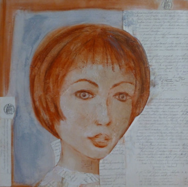 Κολάζ με τίτλο "La parole retrouvée" από Patricia Garreau, Αυθεντικά έργα τέχνης, Ακρυλικό