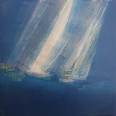 Pittura intitolato "les voiliers" da Patricia Garreau, Opera d'arte originale, Acrilico