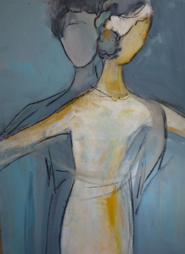 Peinture intitulée "La mariée" par Patricia Garreau, Œuvre d'art originale, Acrylique