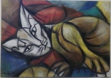 Рисунок под названием "Le pacha(t) 2" - Laudu, Подлинное произведение искусства, Пастель