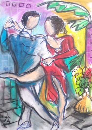 图画 标题为“Tango 16” 由Laudu, 原创艺术品, 粉彩