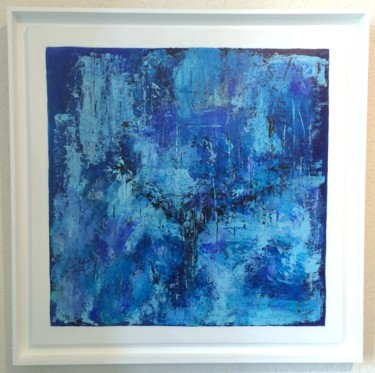 Peinture intitulée "rêve en bleu" par Muriel Laugueux, Œuvre d'art originale, Acrylique