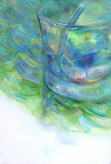 Peinture intitulée "Glass of glaces" par Darius Laumenis, Œuvre d'art originale, Huile