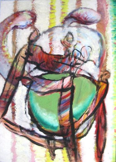 Peinture intitulée "Chair" par Darius Laumenis, Œuvre d'art originale, Huile