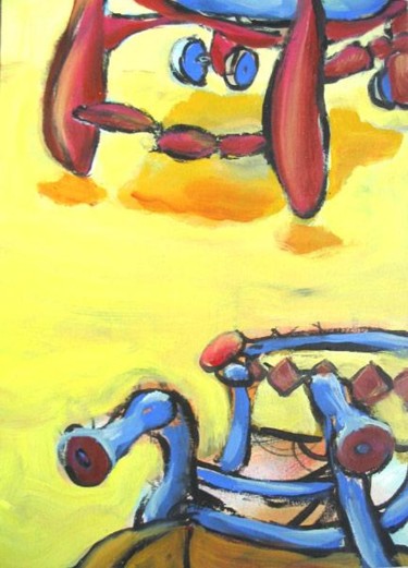Peinture intitulée "Chair" par Darius Laumenis, Œuvre d'art originale, Huile