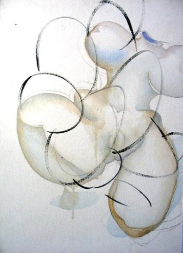 Peinture intitulée "poupe" par Darius Laumenis, Œuvre d'art originale, Huile
