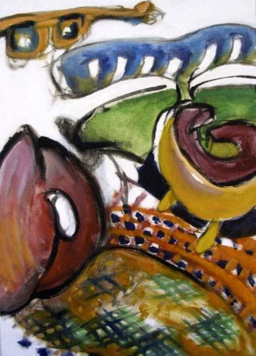 Peinture intitulée "manege Brasilien" par Darius Laumenis, Œuvre d'art originale, Huile