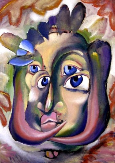 Peinture intitulée "bresiliene" par Darius Laumenis, Œuvre d'art originale, Huile