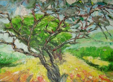 Peinture intitulée "Tree" par Darius Laumenis, Œuvre d'art originale