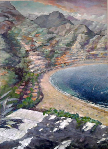 Peinture intitulée "bais de mer, Villef…" par Darius Laumenis, Œuvre d'art originale