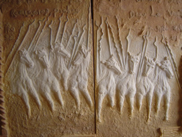 Malerei mit dem Titel "Mur-Mure de Croisad…" von François-Xavier Launes, Original-Kunstwerk