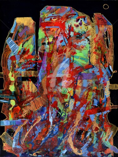 Pittura intitolato "L'altra metà di me" da Laura Alunni, Opera d'arte originale, Acrilico