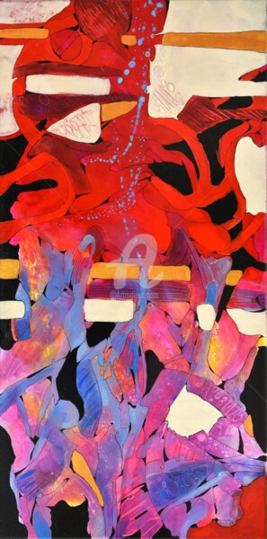 Painting titled ""mens agitat molem"" by Laura Alunni, Original Artwork, Acrylic