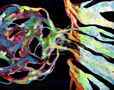 Pittura intitolato "“Quel mare al qual…" da Laura Alunni, Opera d'arte originale, Acrilico