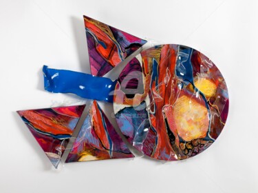 Картина под названием "Il silenzio si copr…" - Laura Alunni, Подлинное произведение искусства, Масло Установлен на плексиглас