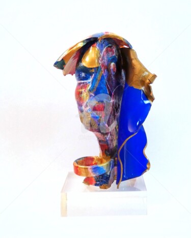 Escultura intitulada "Dentro il blu" por Laura Alunni, Obras de arte originais, Cerâmica