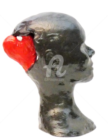 Sculpture intitulée "Amor che nella ment…" par Laura Alunni, Œuvre d'art originale, Argile