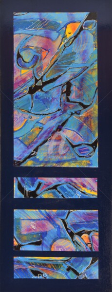 Pittura intitolato "Acqua" da Laura Alunni, Opera d'arte originale, Acrilico