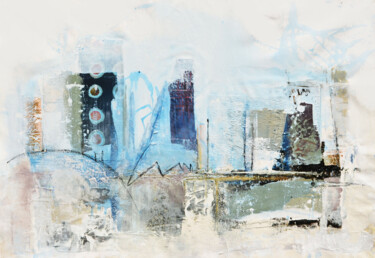 Pittura intitolato "Città n.4" da Laura Benaglia Nones, Opera d'arte originale, Acrilico